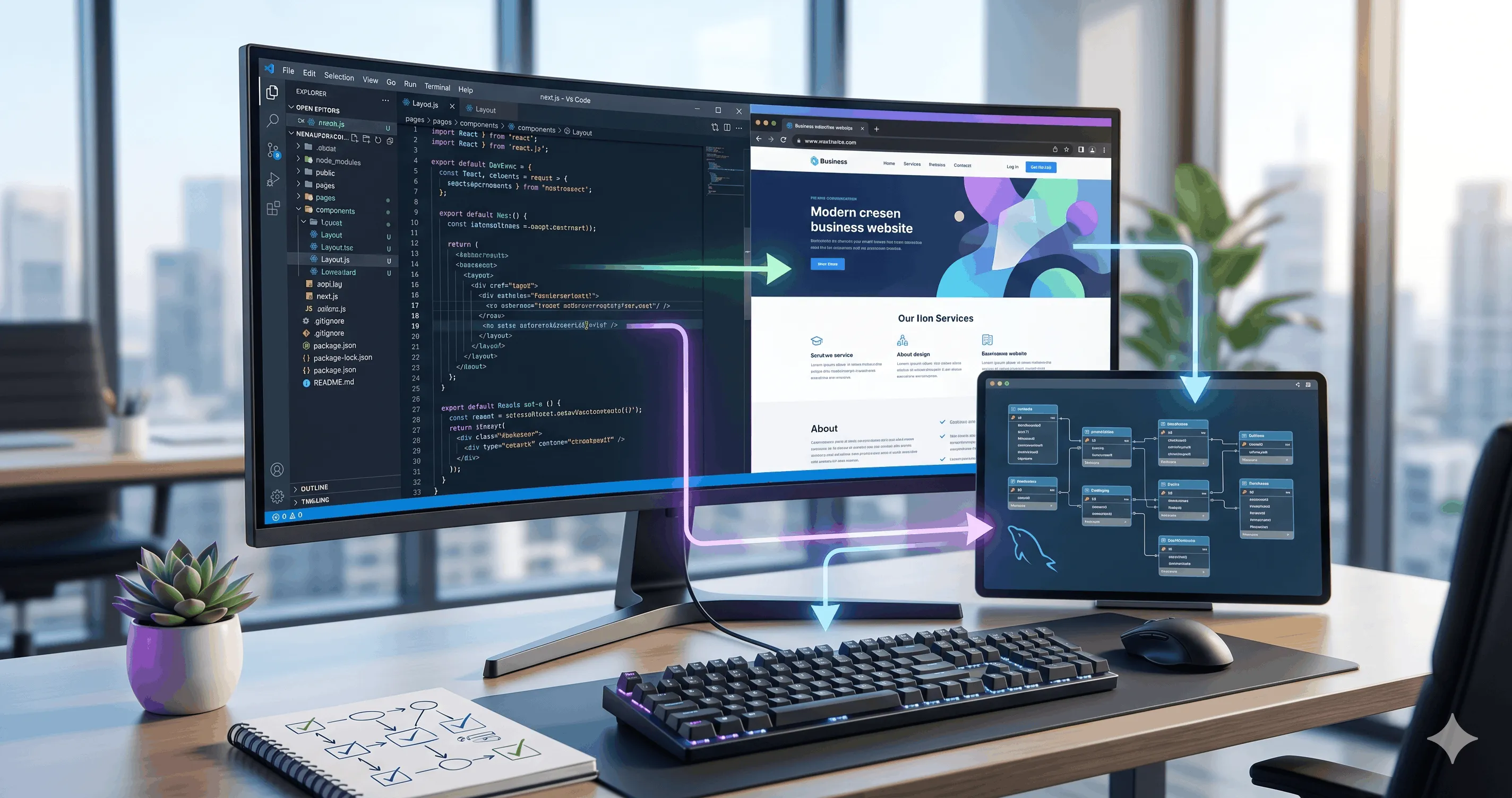 Next.js Website Tutorial: Build a Business Site with MySQL (Step-by-Step)